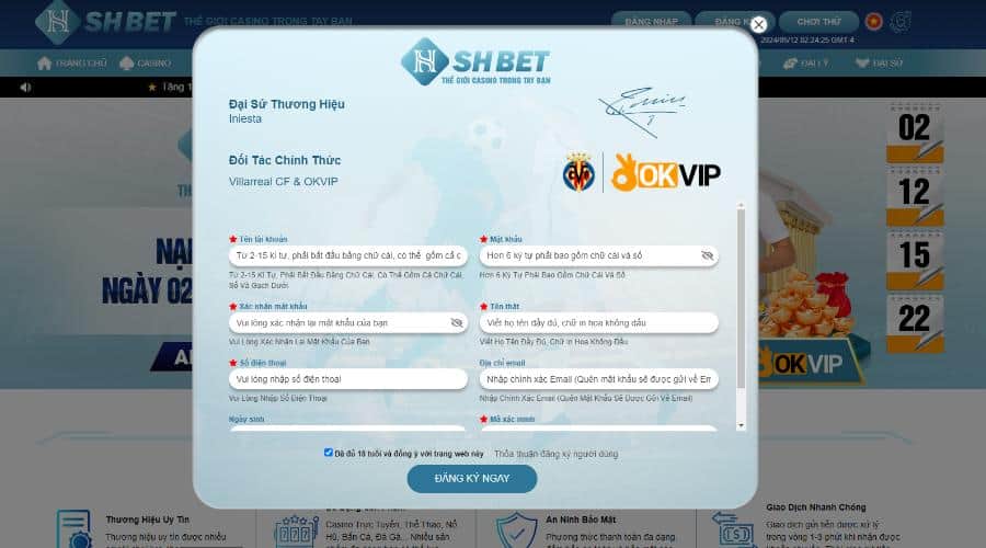 Chi tiết về cách đăng ký SHBET