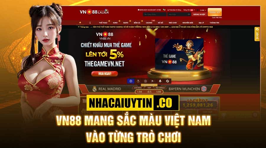 VN88 mang sắc màu Việt Nam vào từng trò chơi